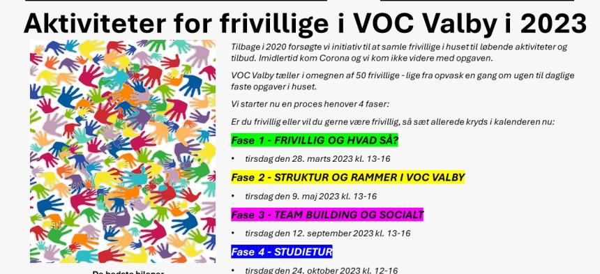 Forløb frivillige i VOC Valby