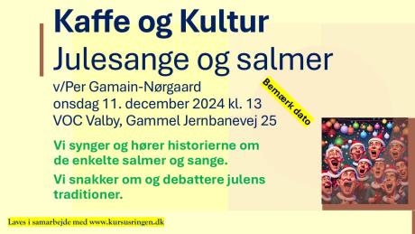 Kaffe og kultur 11. december 2024